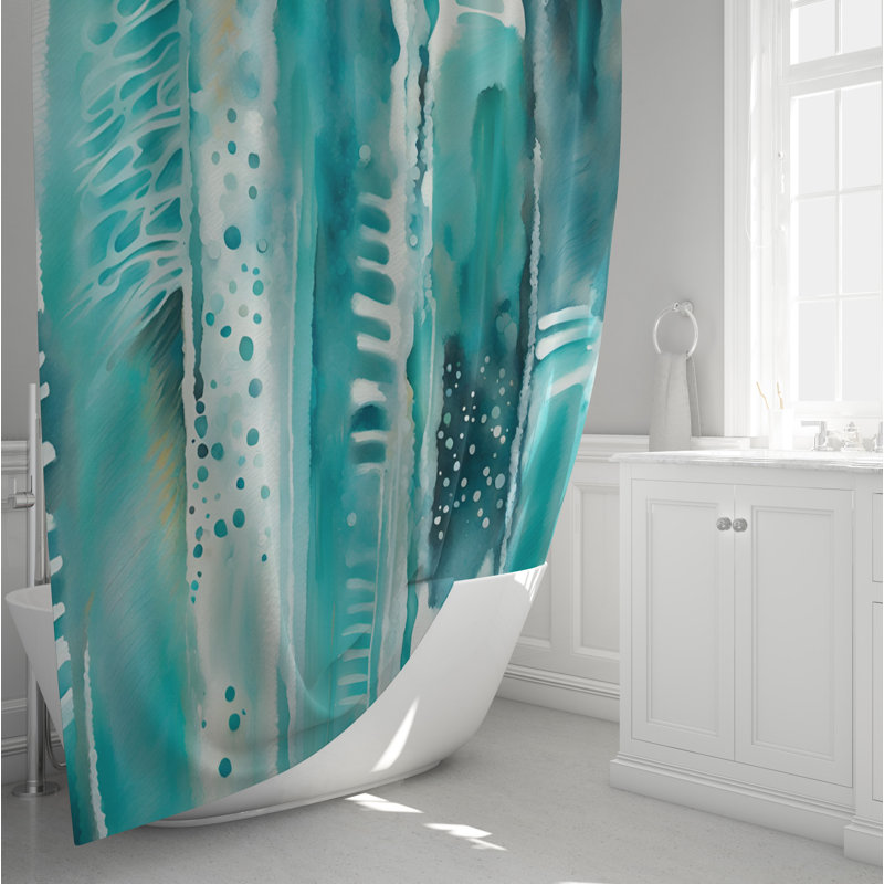 Rideau de douche Saphiya, H 72 po x l 70 po