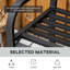 Banc de jardin en acier Sunny