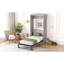 Armoire pour lit simple, gris