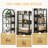 Versatility Display Shelf,Compact Bookshelf,Arched Corner Bookcase