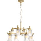 Riff 35 in. Eight-Light Chandelier