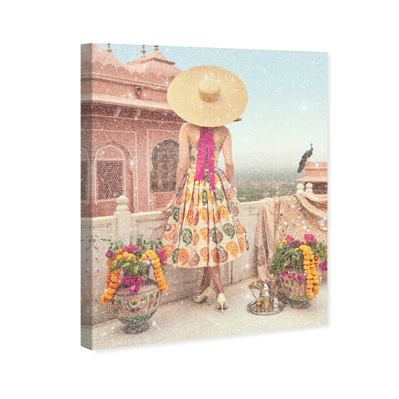 Jaipur Balcony Print by Oliver Gal, 24"H x 30"W, Gallery Wrapped
