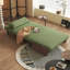 Coussin convertible 29,13 po en polyester vert-129855324