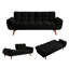 Canapé-lit futon convertible de 75 po, canapé-lit avec dossier réglable, petits canapés pour petits espaces, salon, chambre à coucher et bureau-2127401489