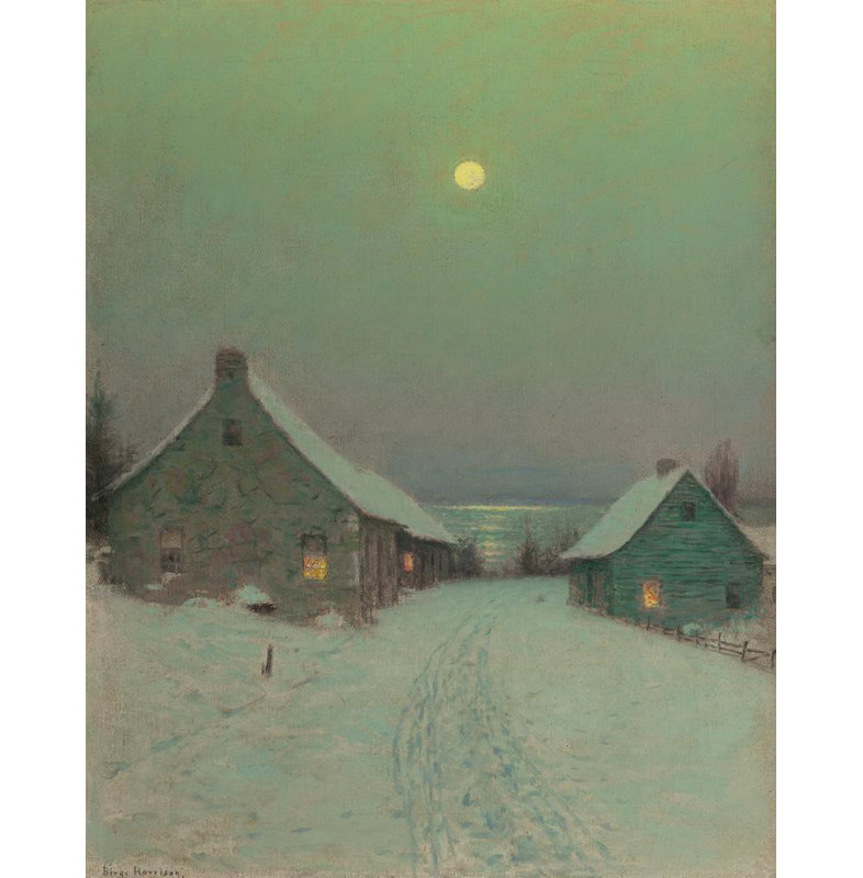 «Christmas Eve» par Birge Harrison - Art mural sur toile tendue avec châssis, H 24 po x l 17 po