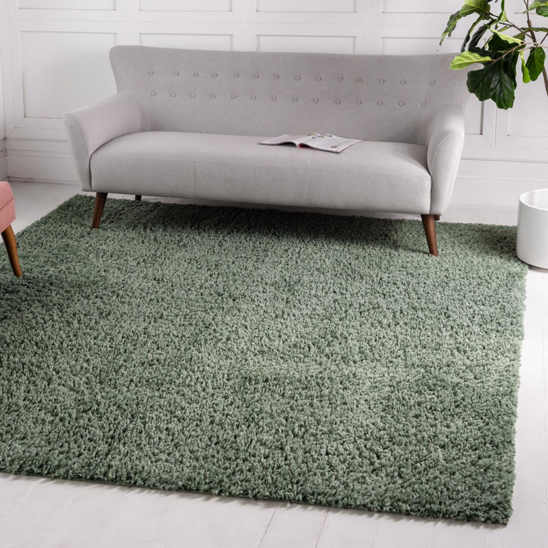 Tapis sauge tissé à la machine Wegate, Carré 7 pi 10 po