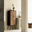 Armoire d'appoint 21 "* 55" avec volets en bois