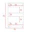Chariot de cuisine, trois tablettes, quatre roulettes