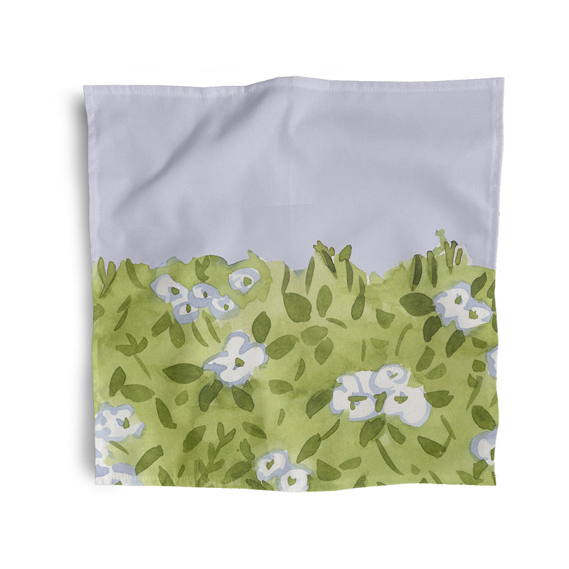 Polyester Floral Square Napkin