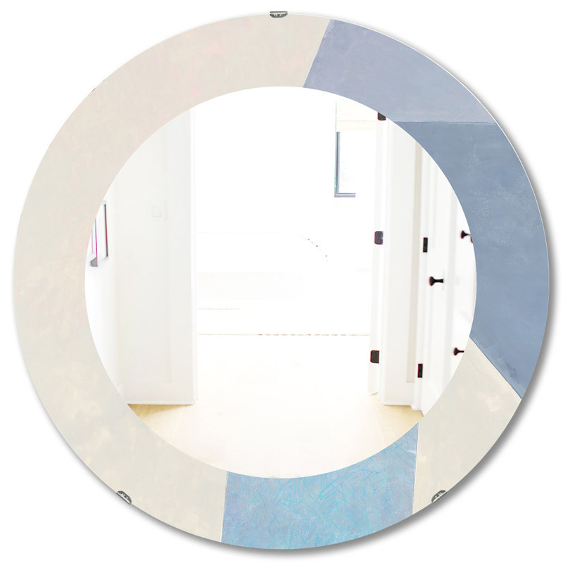 Bridge I Mid Century Accent Mirror, 20" W x 30" H, Geometric