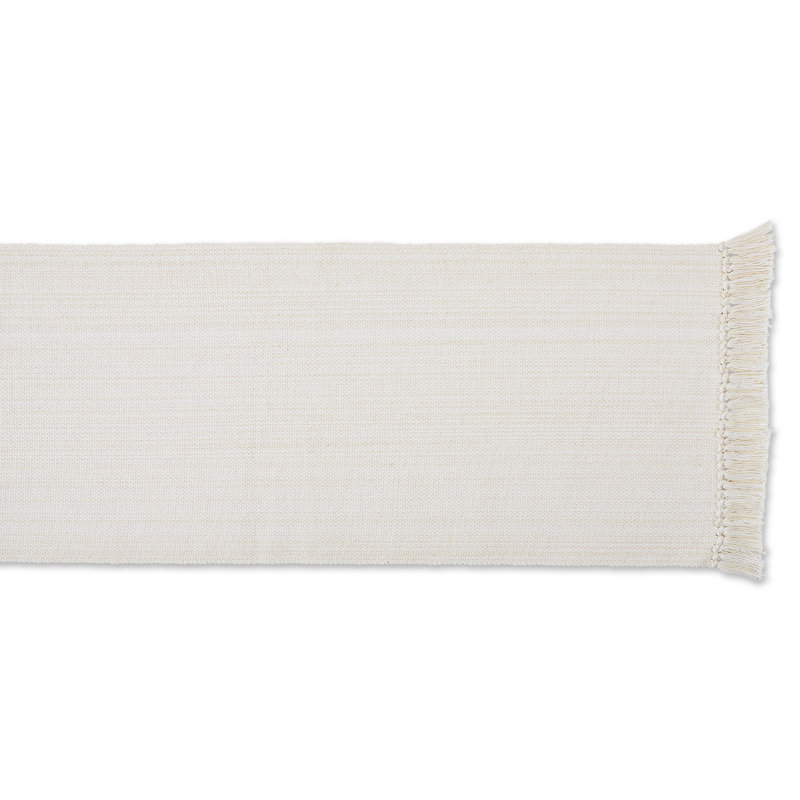 Gotzon Solid Color 100% Cotton Tablecloth, 72" L x 13" W, Natural