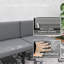 Causeuse d'extérieur 3-en-1 avec table pliante