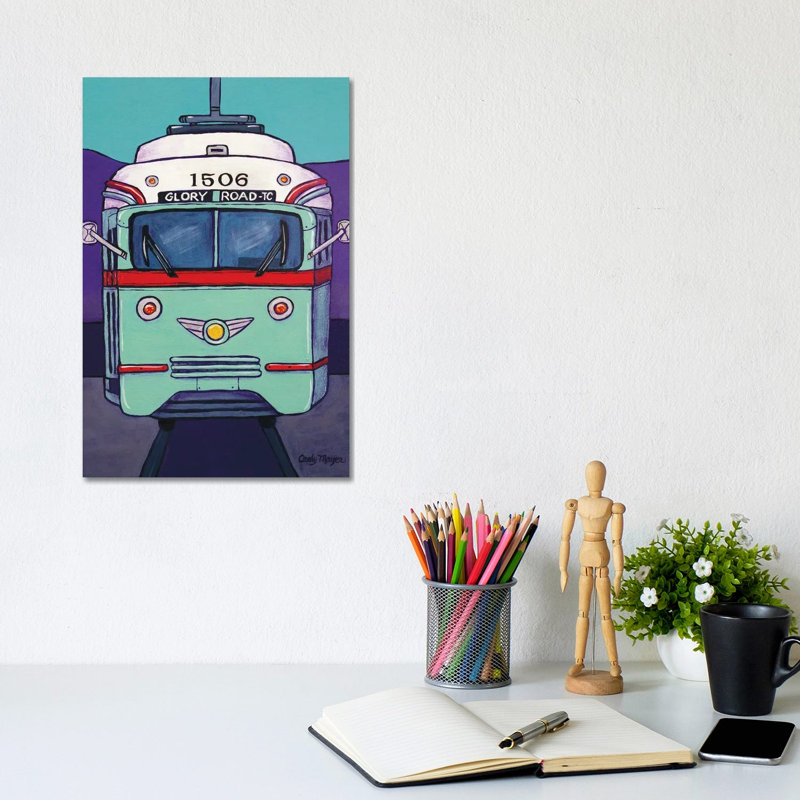 El Paso Streetcar by Candy Mayer - Wrapped Canvas Gallery-Wrapped Canvas Giclée, 20.32 cm H x 30.48 cm W