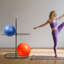 2 Tier Yoga Exercise Ball Storage Rack