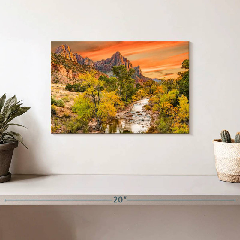 Alvord Autumn At Watchman Point, 8" H x 12" W