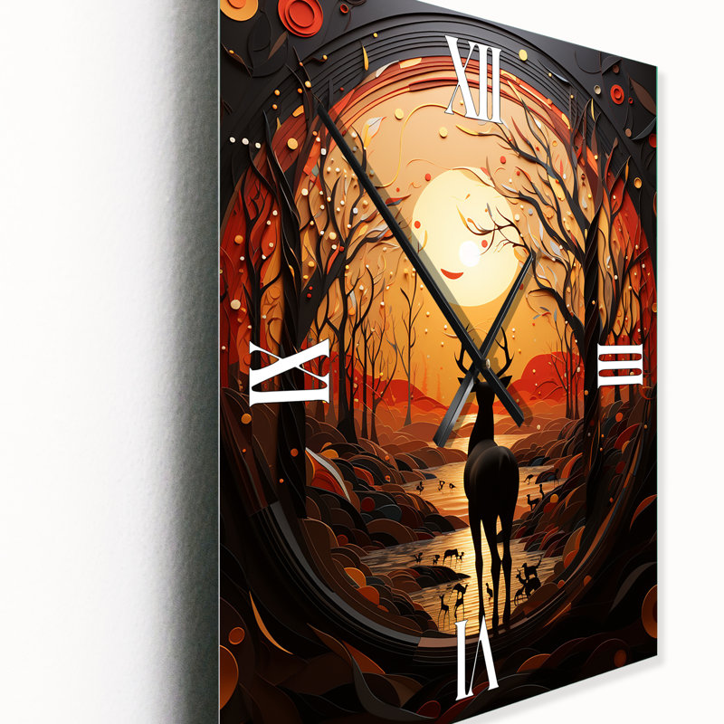 Jaisigh - Horloge murale moderne africaine, H 28 po x l 12 po x P 1 po