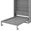 Lit escamotable double avec tablettes