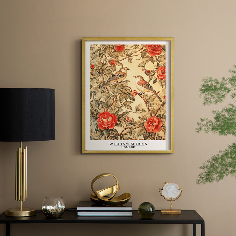 Reproduction encadrée de la série C III de la classe C-300 - Bois massif, H 30 po x l 24 po, Doré