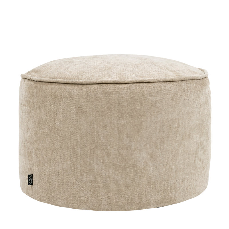 Milano Chenille Footstool, Beige