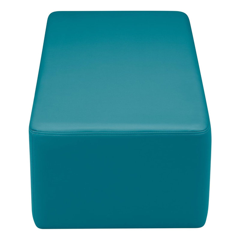 Pro Series Upholstered Rectangle Ottoman 12" Height, Teal