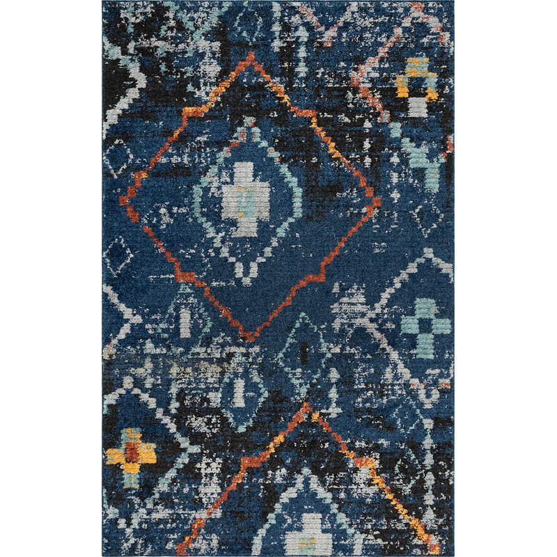 Victorville Abstract Indoor Rug, Rectangle 5' x 8'