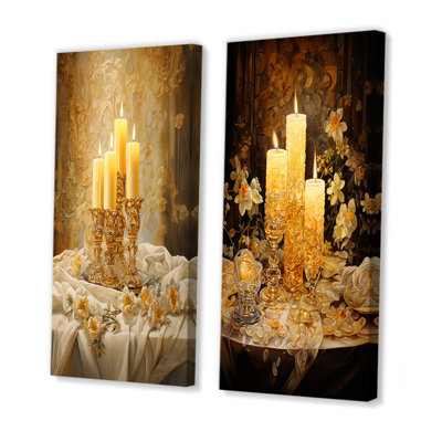 Judaism Candelight Shabbat Serenity - Judaism Wall Decor Set Of 2