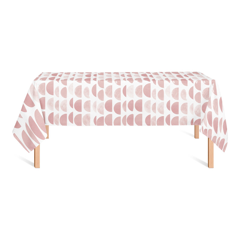 Nappe abstraite demi-cercle vert 3, Rose