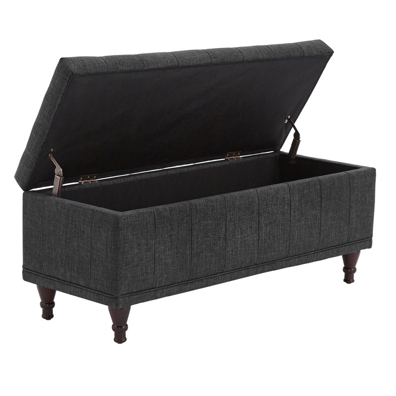 Banc de rangement Klaus, Noir
