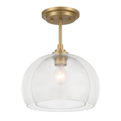 Glint 12" 1-light Convertible Semi Flush/pendant