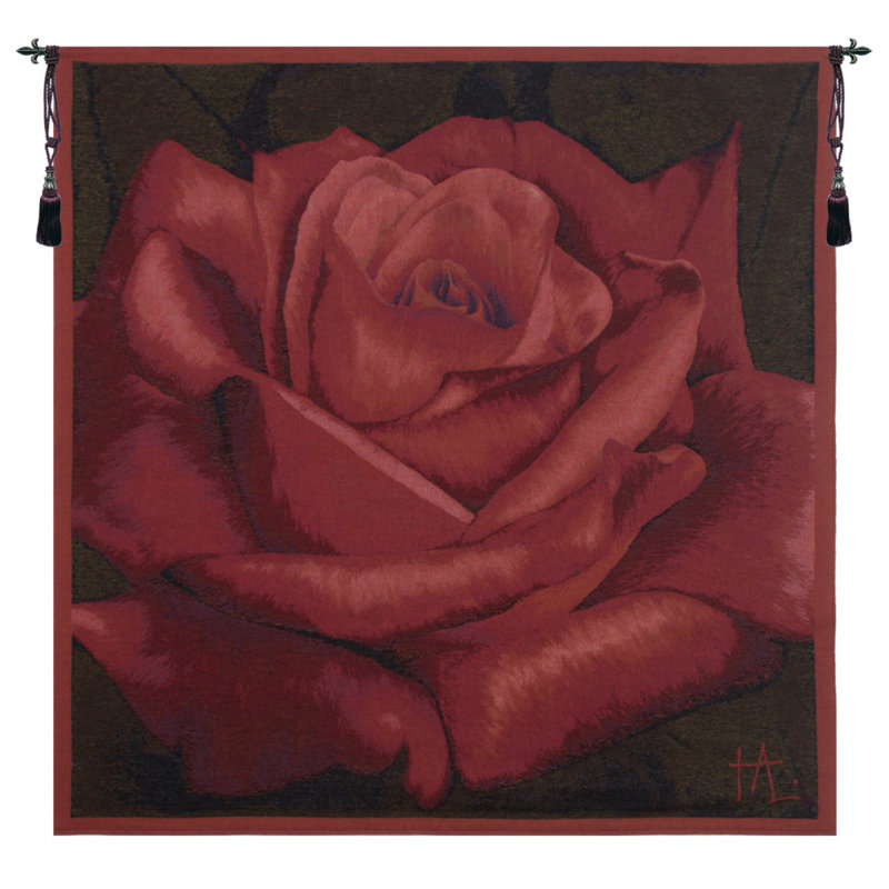 Rose Loom Woven Cotton Blend Wall Hanging