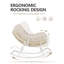 Chaise berçante d'extérieur en acier avec coussin Solvane-1358421627-1358421631