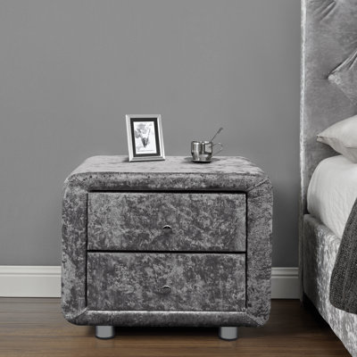 Burkett 52cm W Manufactured Wood Bedside Table