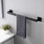 4 appareils de salle de bain en acier inoxydable 304 - noir mat, rouille, apparence moderne, installation simple pour différentes pièces, ensemble de quincaillerie en acier noir, grattage, Perspectives, installation facile-670299336