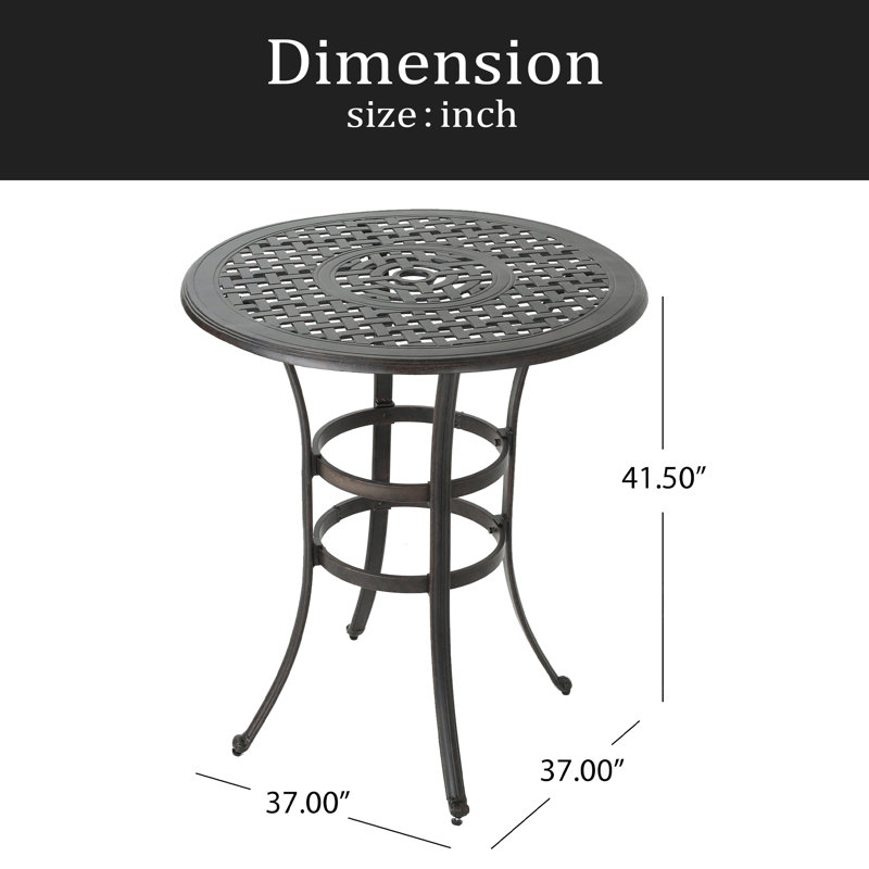 Cast Aluminium BAR TABLE