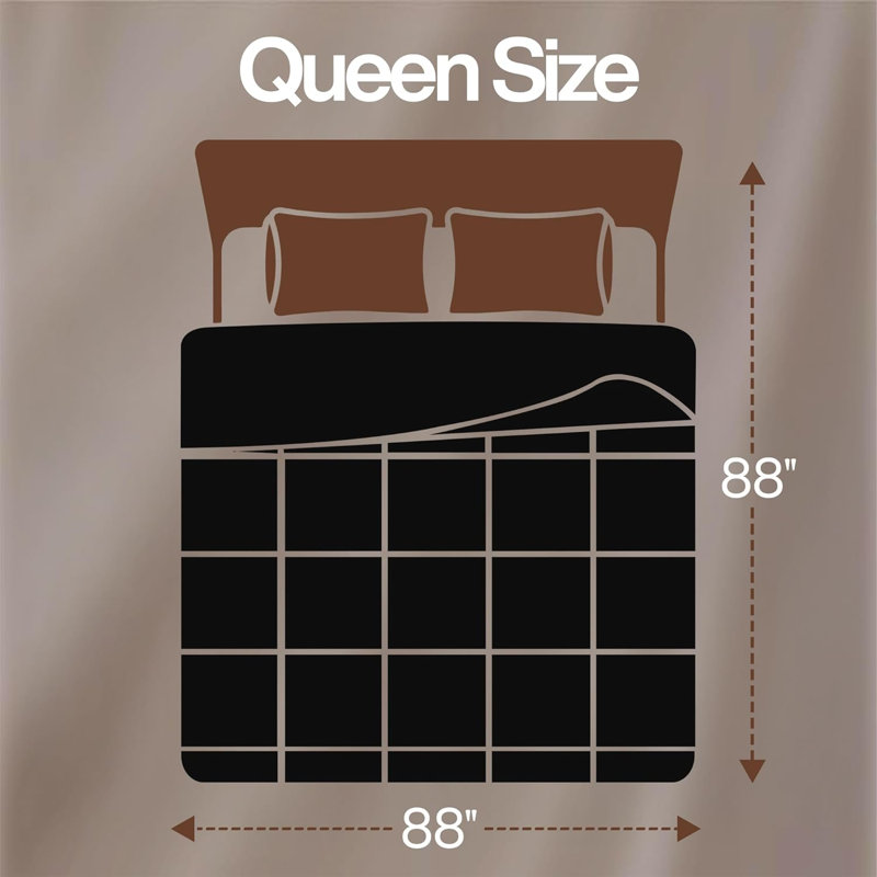 Utopia Bedding Queen Comforter Duvet Insert, Quilted Black Comforter with Corner Tabs, Box Stitched Down Alternative Comforters Queen Size 88 x88 inches