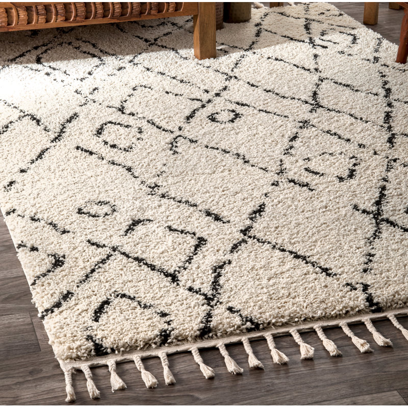 Cao 160 cm x 231 cm Geometric Shag, Rectangle 122 x 183cm