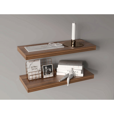 Floating Shelves, 2 Shelves, 1.50" H