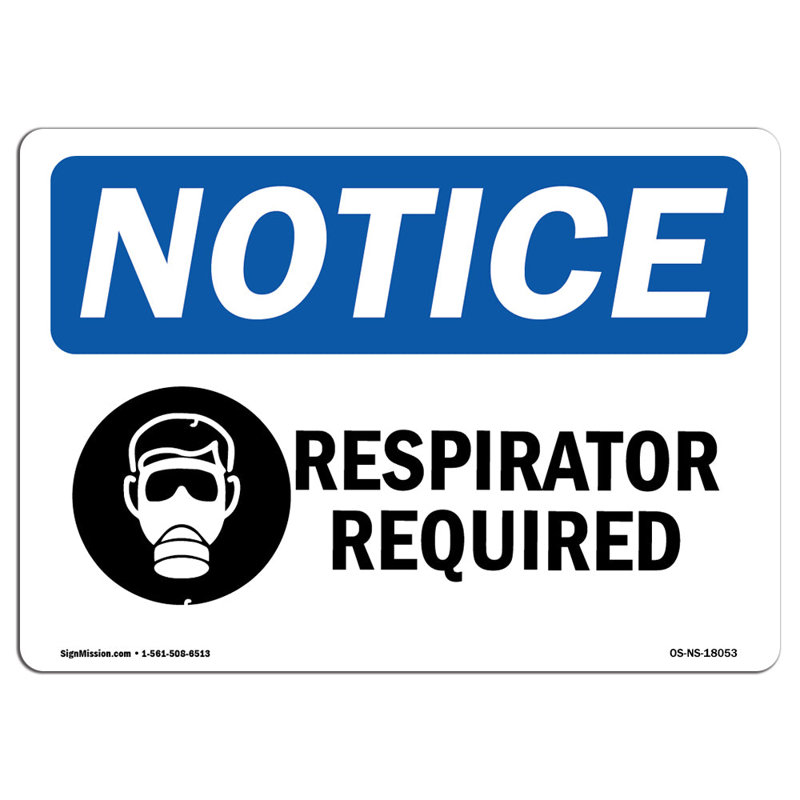Masque respiratoire requis avec symbole