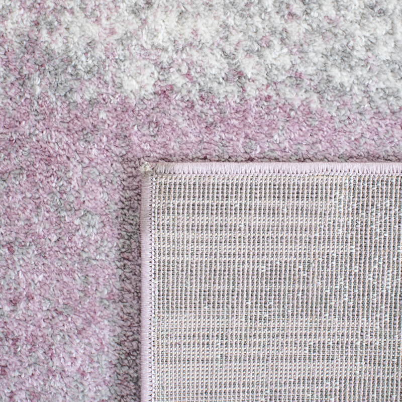 Binali Adirondack Revival Area Rug, Grey/Purple, Square 122 cm
