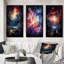 «Galaxy Celestial Fireworks», 3 pièces sur toile-1542124089-1542124093
