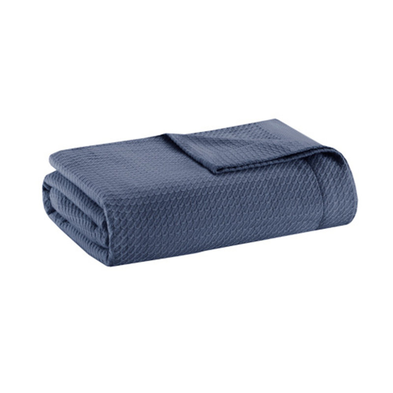 Couverture douce et confortable, Bleu, Lit simple