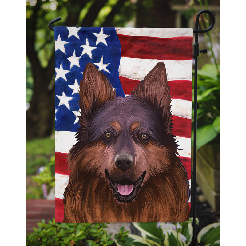 Polyester à 2 côtés 15 x 11 po drapeau de jardin, Berger de Bohème