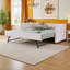 Canapé-lit simple / double rembourré avec couchette escamotable simple, tissu Boucle, capacité de poids de 500 lb, 83 po x 58,5 po x 29,5 po-1381195624-1381195625