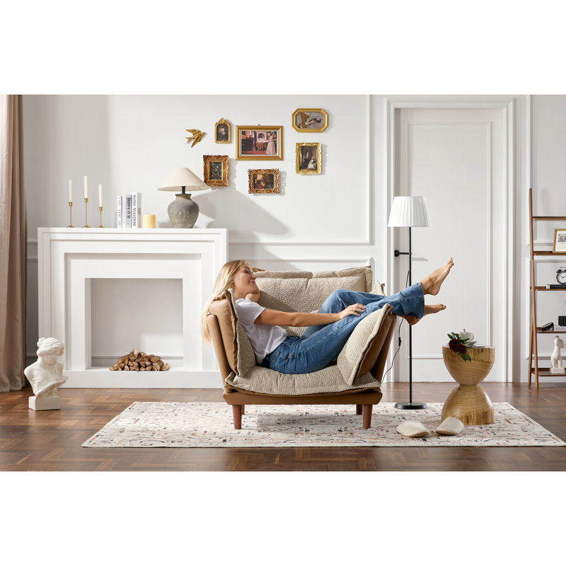 Fauteuil moderne pour espaces divers - salon, chambre à coucher, balcon, hauteur de 34,74 po, largeur de 39,56 po et profondeur de 43,33 po