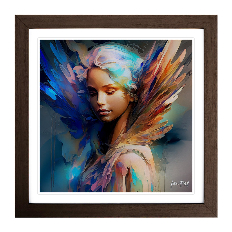 Angel Liquify - Framed Print, Walnut