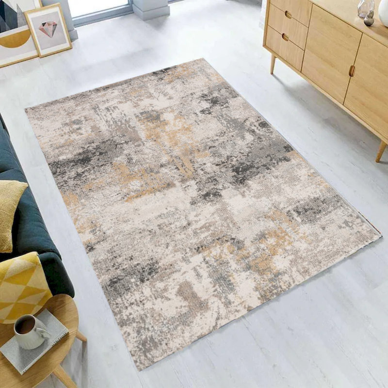 Tapis tissé à la machine Cubana Iii, Rectangle 3 pi 3 po x 5 pi