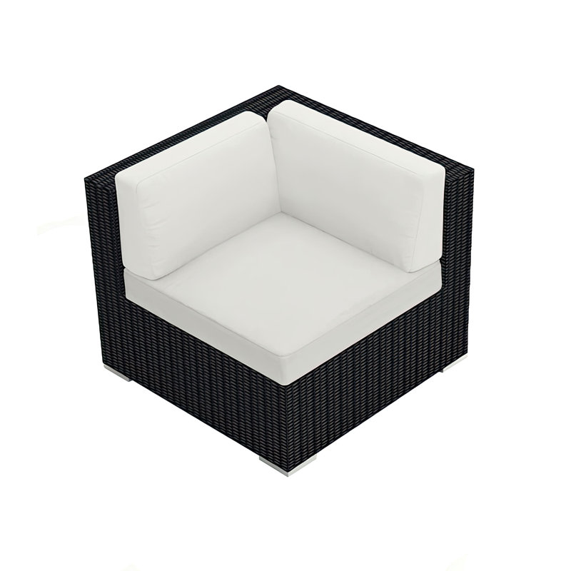 Chaise de patio avec coussin Suffern, Toile Sunbrella® naturel