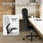 Inbox Zero Executive Fabric Computer Chair,High Back Office Chair