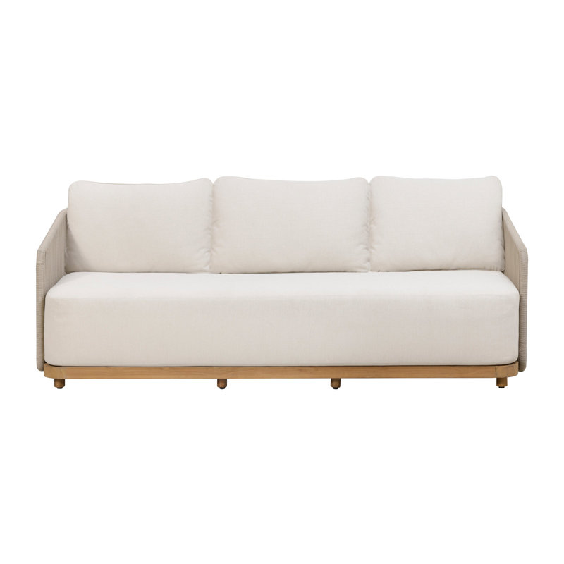 Canapé d'extérieur en teck Alpine, Beige