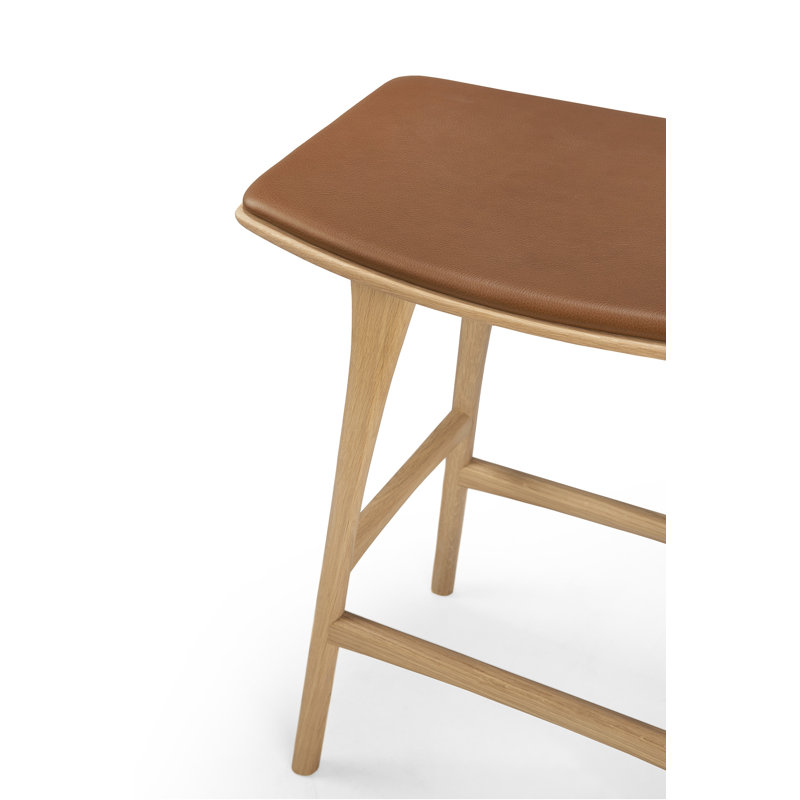 Osso 26.8" Counter Stool, Black, Varnished Black